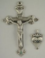 Crucifix & Center Matching Set - Sterling Silver